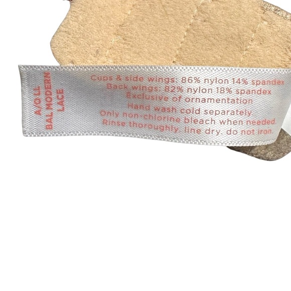 Cacique Modern Lace Lightly Lined Balconette Bra  beige 38C - Picture 11 of 11